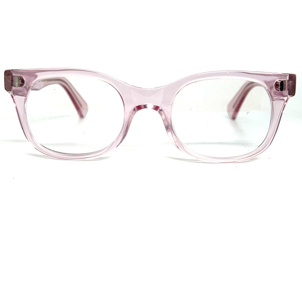 Caddis Eye Appliances Bixby Clear Pink Square Eyeglasses Frames 49-21 145 H18912